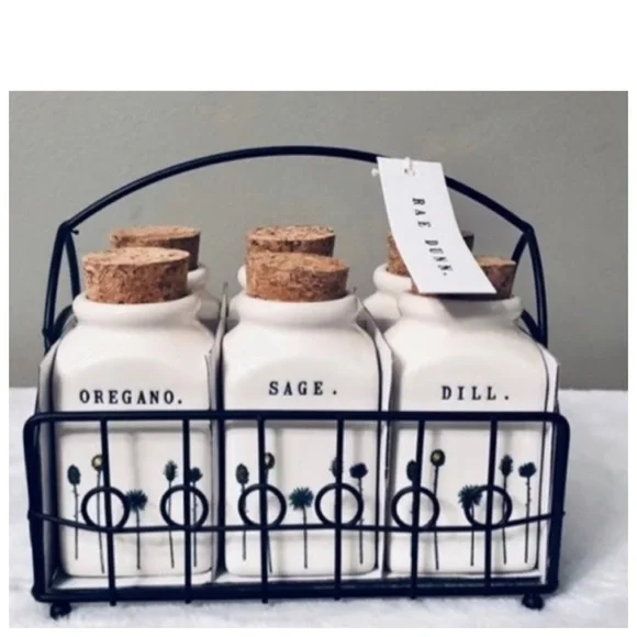 NEW Rae Dunn Homeline Floral Spice Jar Rack - Picture 2 of 4